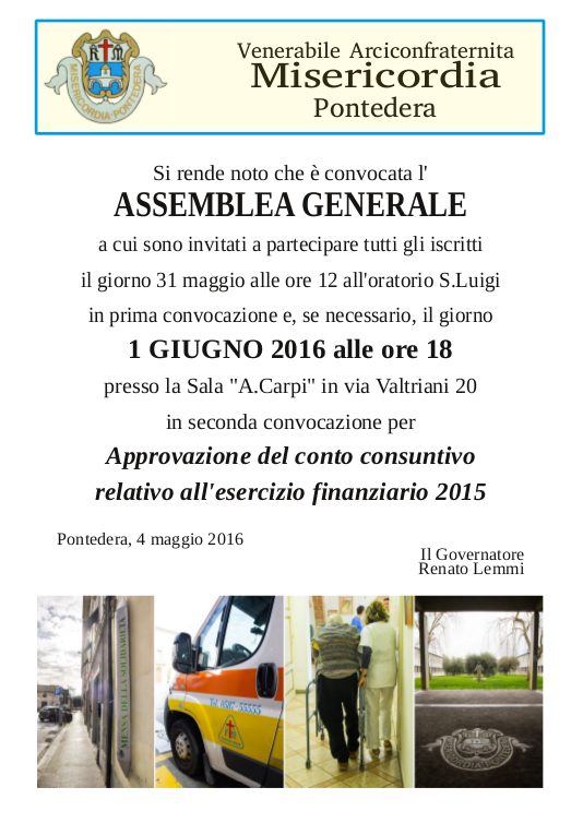 invito assemblea generale 2016